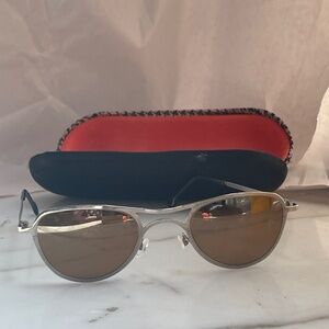 LA Eyeworks vintage "SLAM" pure titanium small aviators pristine